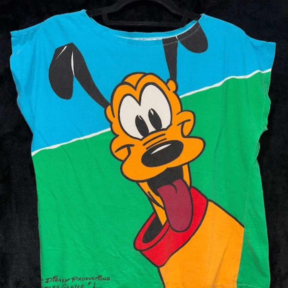 Vintage Walt Disney Productions Pluto T-Shirt SZ L - Picture 2 of 5